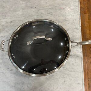 Calphalon Contemporary Stainless Steel 13" Wok with Lid
